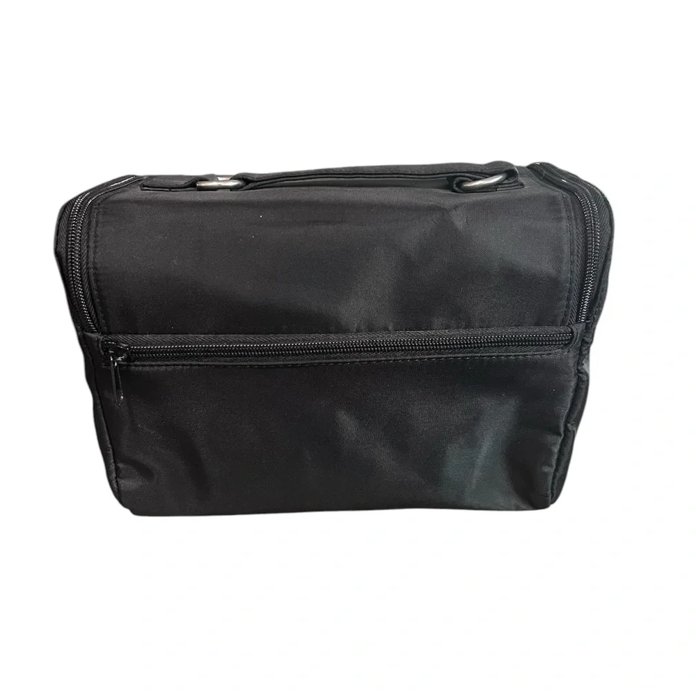 Christian Dior Black Nylon Makeup Pouch with Handle